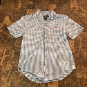 Ralph Lauren Boys button down shirt size L 14-16